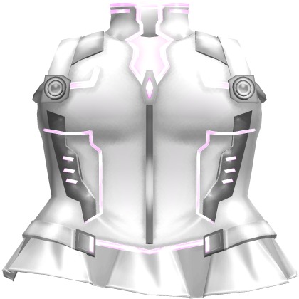 ♡ cyberpunk emissive lucy pink n white dress