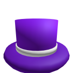 White Banded Purple Top Hat