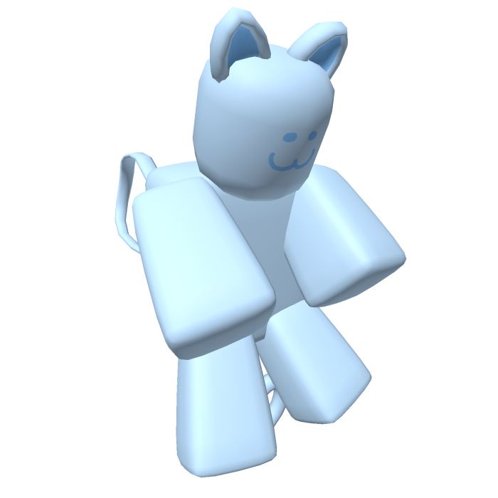 Cat Plushie Backpack [Blue] [Female]