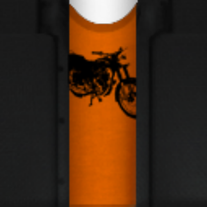 Orange Motorcycle T-Shirt Roblox decal