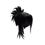 Black Emo Hair With Detailed Ponytail