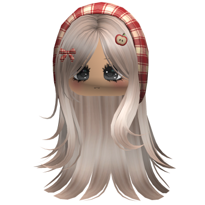 Cute Igari Girl w Plaid Headscarf Platinum Blonde Roblox item