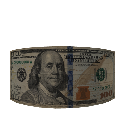 $100 Bill Cash Money Mouth Cover