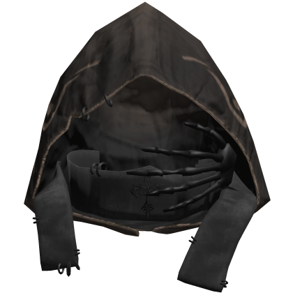Black Emo Skeleton Cross Grunge Gothic Hood