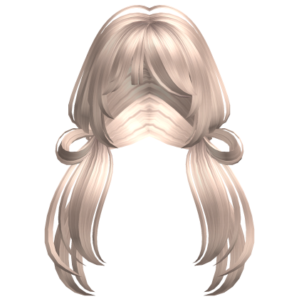 Cute Punk Low Pigtails with Buns (Platinium) Roblox item
