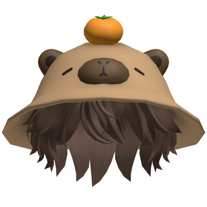 Capybara Hat Messy Hair 🍊 thumbnail