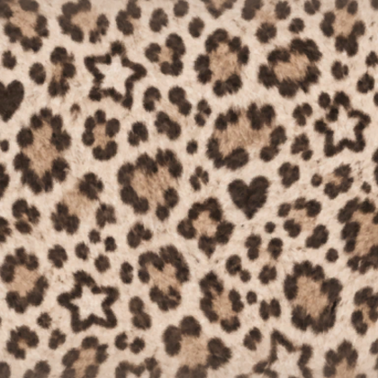  ♡ Cute Leopard Print with Hearts and Stars
