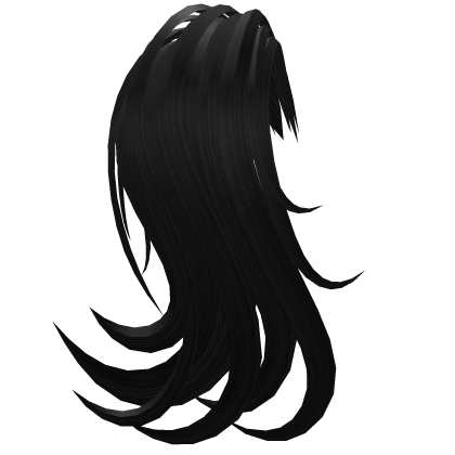 Black Right Side Ponytail Extension Roblox item