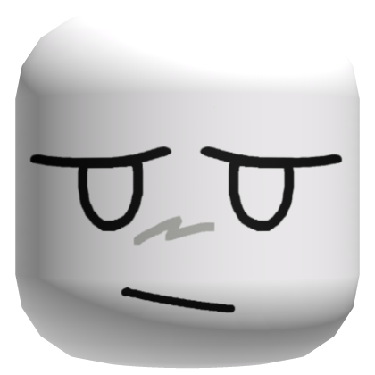 Silly Bored Goober Face [White] Roblox item