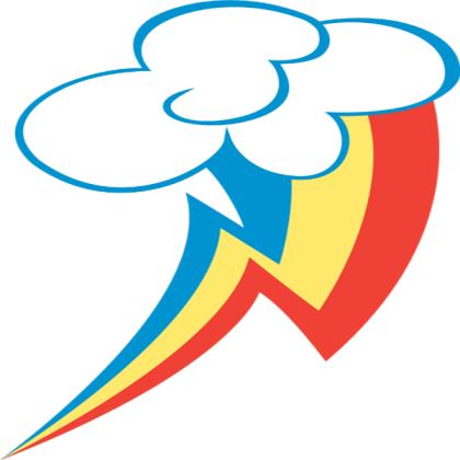 Rainbow Dash's Cutie Mark (TRANSPARENT) Roblox decal