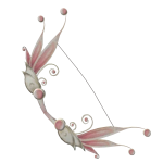 Pink Sparkly Fairy Bow (SOLD)