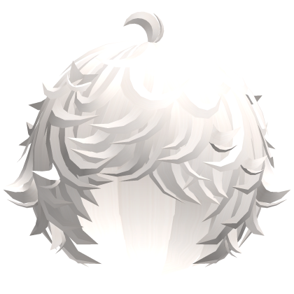 cute platinum kawaii messy lamb curly hair