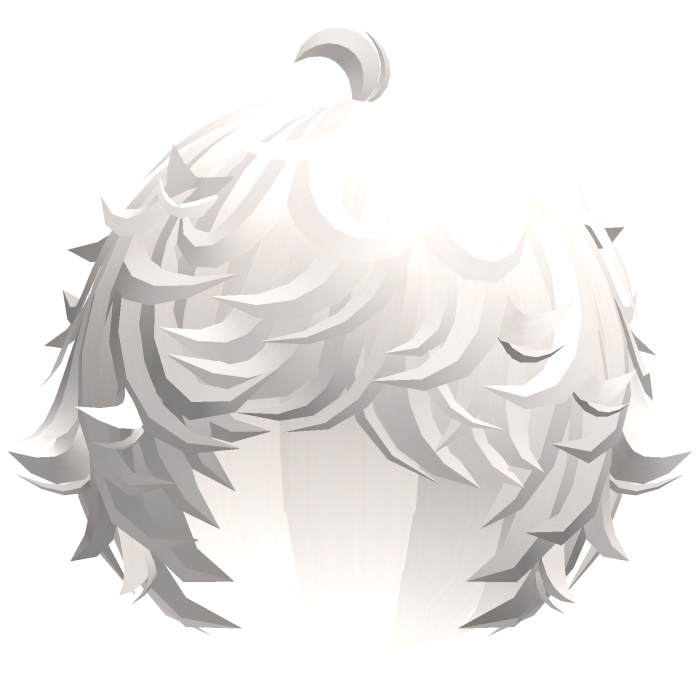 cute platinum kawaii messy lamb curly hair