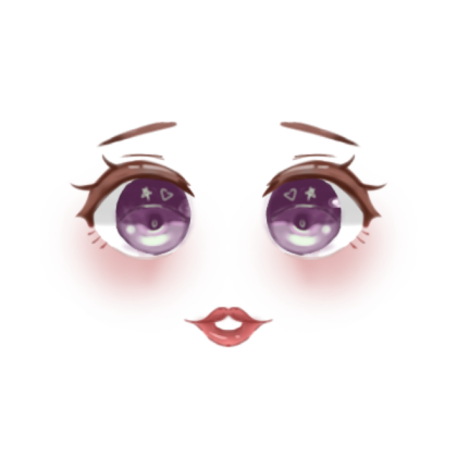 Anime Face | Smiling Girl Roblox decal