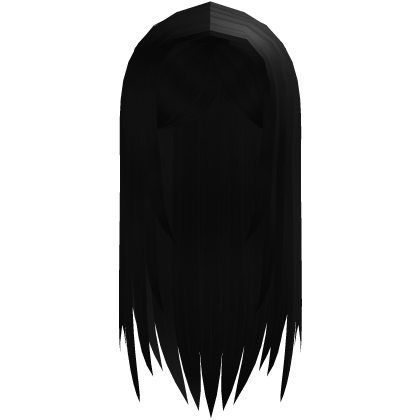 Cute Y2k Long Black Emo Goth Moe Hair  Roblox item