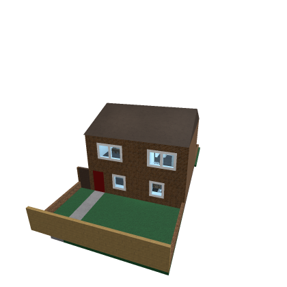 Classic UK Brick House (Semi-Detached Right)