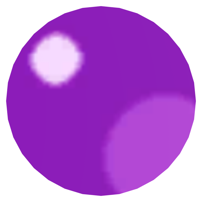 Shiny Round Forehead Gem (Purple)