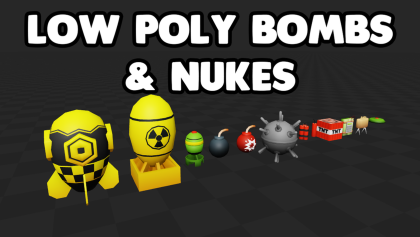 Low Poly Bombs & Nukes preview 3
