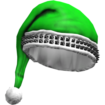 Green Studded Santa Hat Roblox item