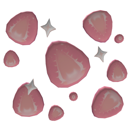 Cute Scattered Pink Strawberries Roblox item