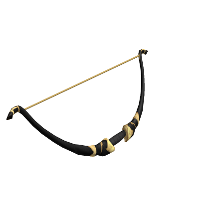 Holdable archery bow in black