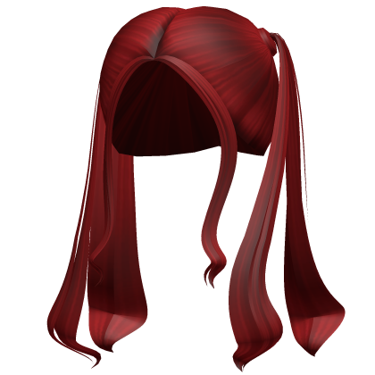 -',ৎ Red Over the Shoulder Preppy Pigtails
