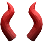 Red Spike Horns