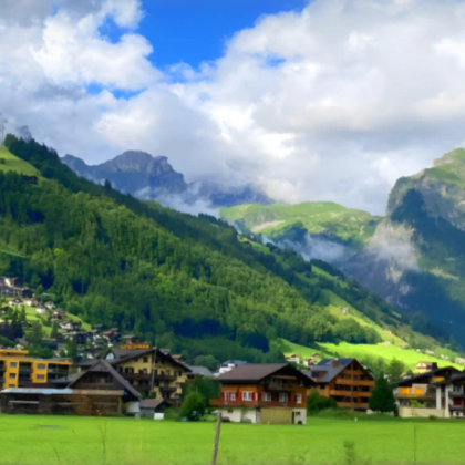 Switzerland Engelberg Mountains Background