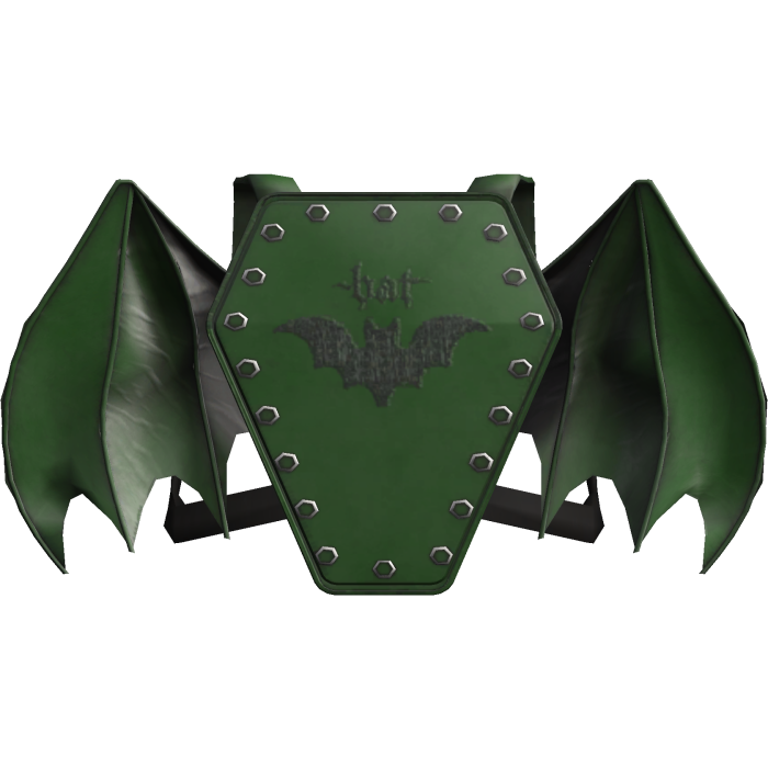 Bat Gothic Alt Wing Casket Backpack Green