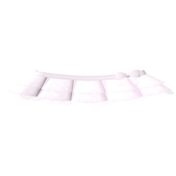 ♡ . cute pink dainty ruffle polka skirt