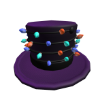 Purple Lights Top Hat