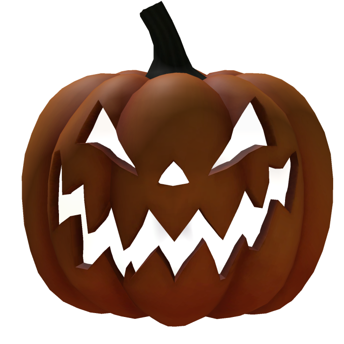 Emissive Halloween Glowing Pumpkin Head