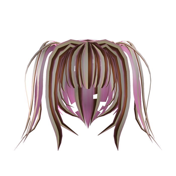 cute moe vkei wavy pigtails in neapolitan ♡