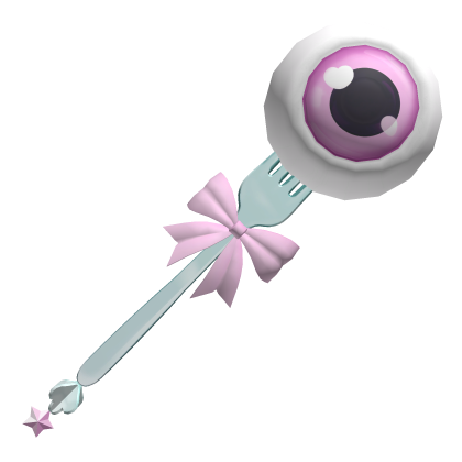 🍀Pastel Goth Halloween Eye on Fork(Pink)