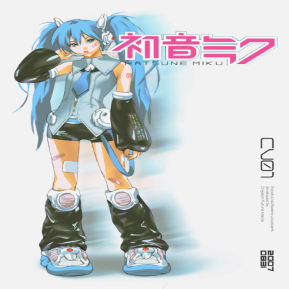 miku retro poster Roblox decal