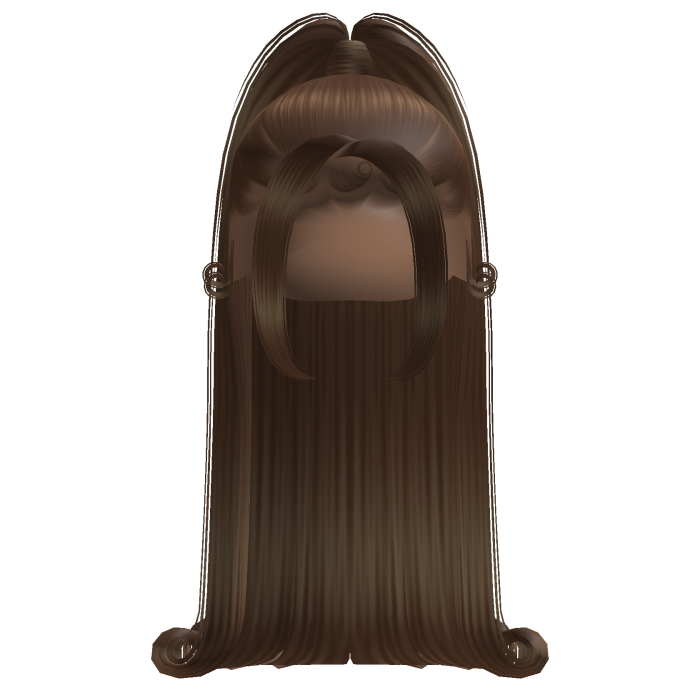 Baddie High Ponytail w/ Curled Ends (Brown)