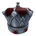 Bright Silver Crimson Tall Crown