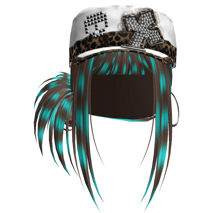 Gyaru Hair w/ Cap & Earrings