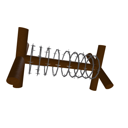 Bardered wier