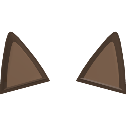♡ cute kitty ears recolor in brown Roblox item