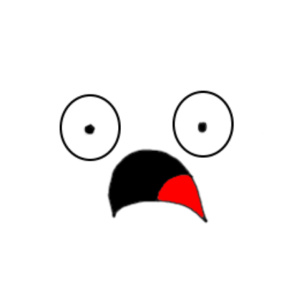 Scared face Roblox decal