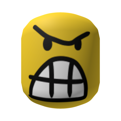 Roblox Item GRR I'M REALLY MAD FACE (NOOB YELLOW)