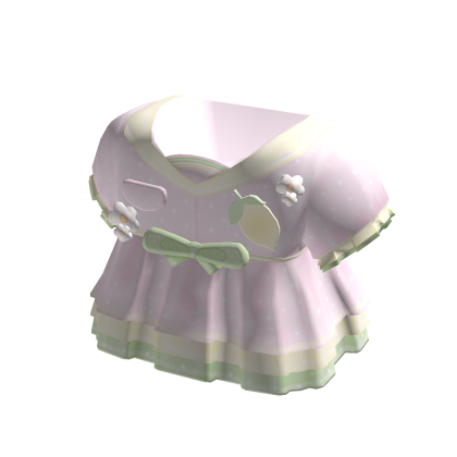 cute kawaii pastel pink lemon dress thumbnail