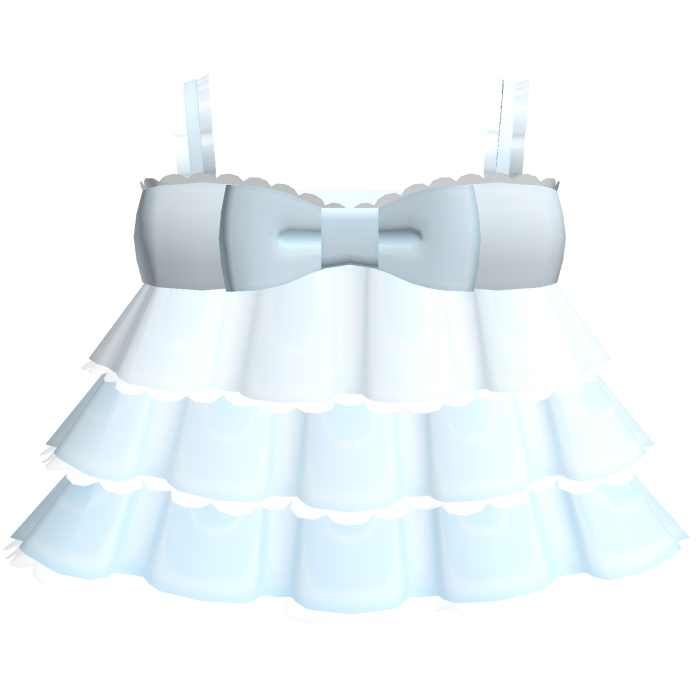 ♡ : cute blue layered ruffle baby doll dress