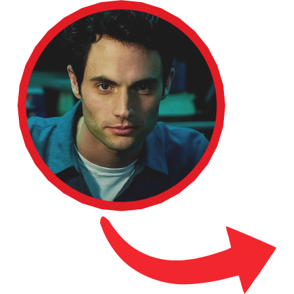 Joe Goldberg Red Circle