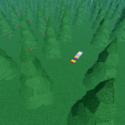 Find the rainbow bullets!