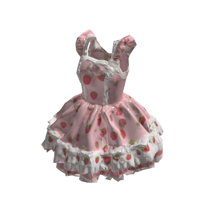 🍓 Strawberry Sweetheart Dress