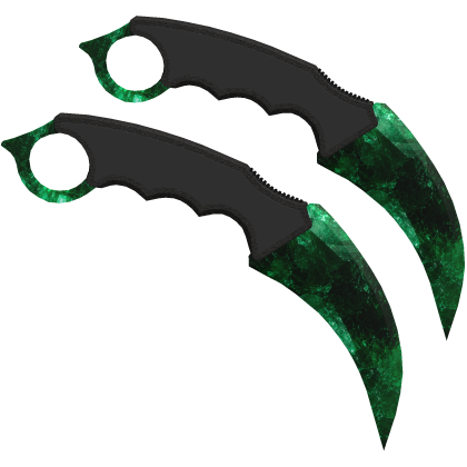 Dual Karambits: Glorious Emerald thumbnail