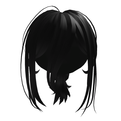 Hair Black Moe Emo Kawaii Layered Hair Roblox item