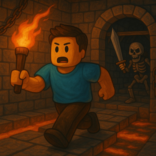 ESCAPE DUNGEON OBBY (65 stages) official Roblox game thumbnail